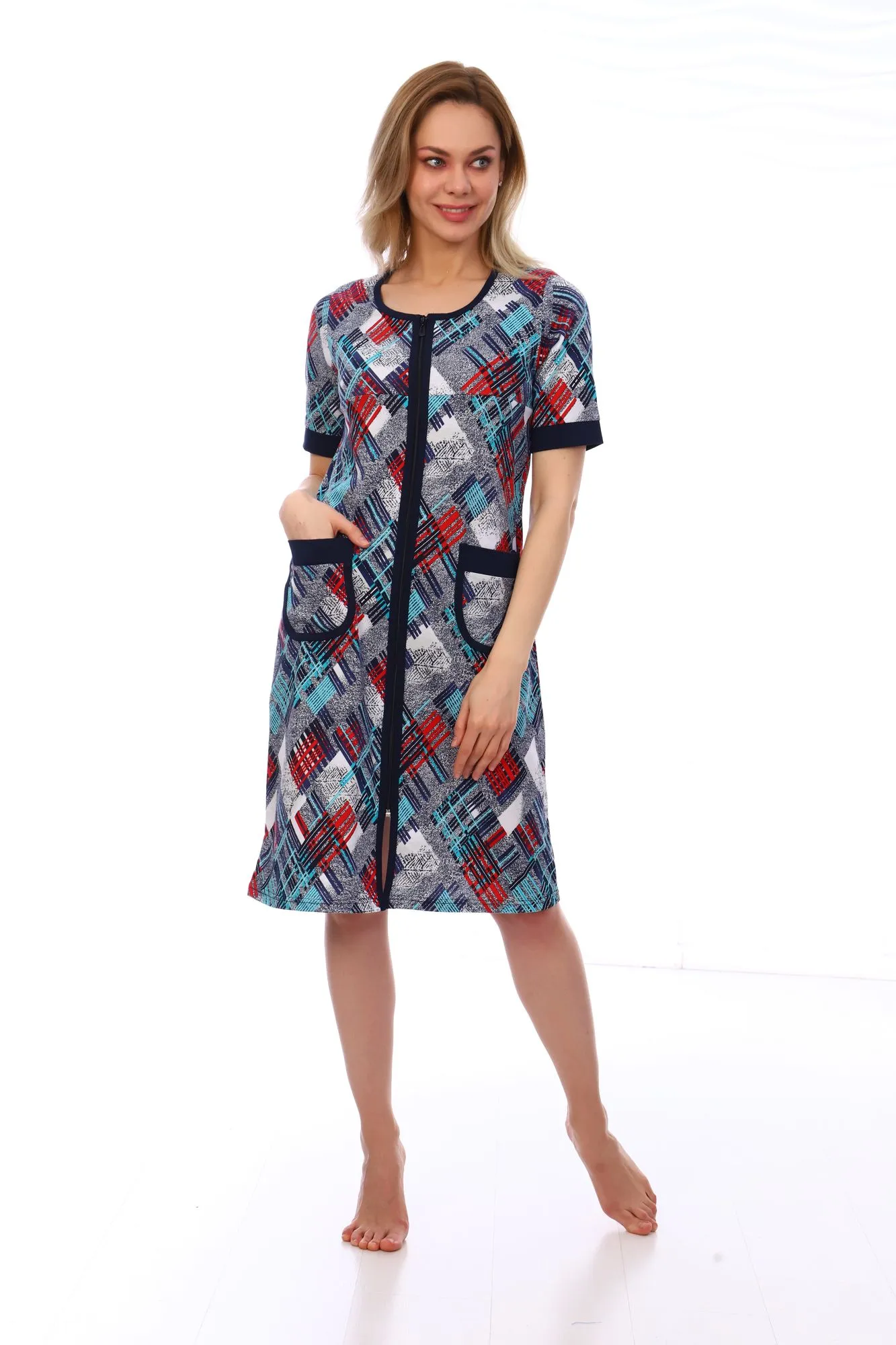 Халат женский, модель 124,трикотаж  (Мираж)