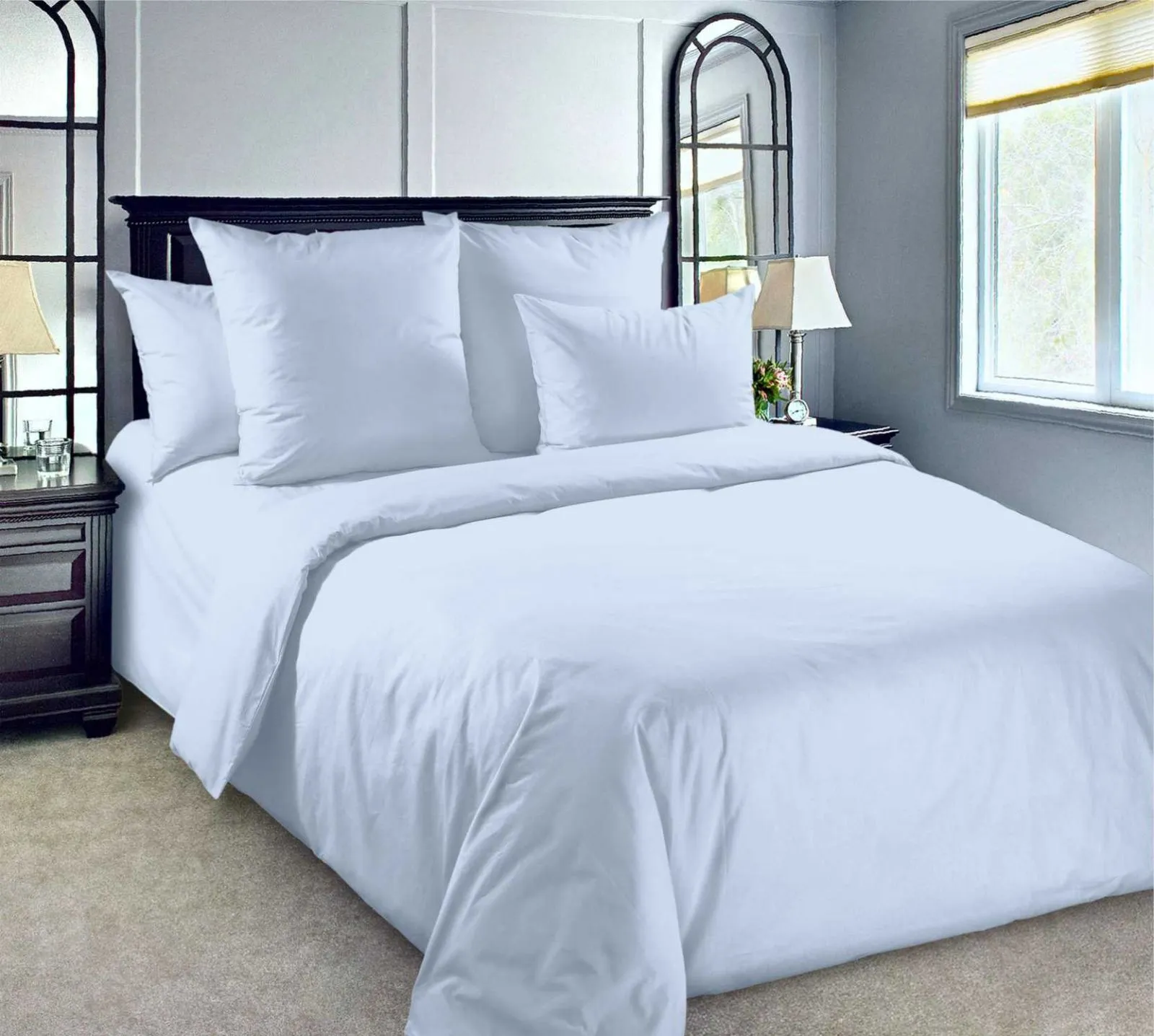 Пододеяльник 2-спальный, перкаль гладкокрашеный (Голубой)