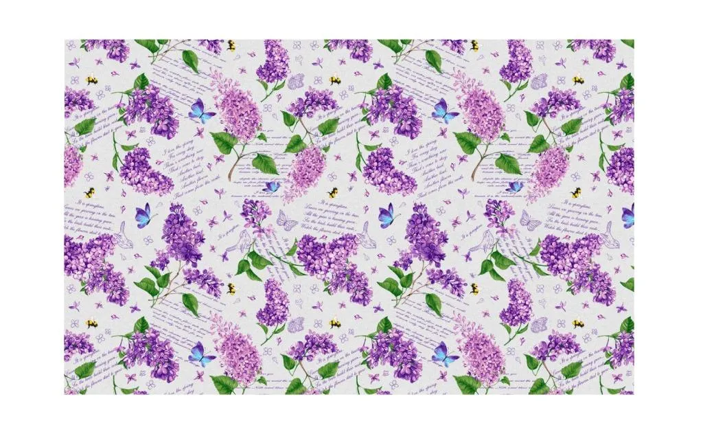 Скатерть 100*150 см, вафельная ткань (Сирень)