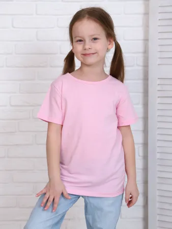 Футболка детская, модель 321, трикотаж (Светло-розовый)