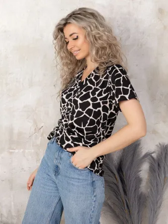 Футболка женская, модель 137, трикотаж (Жираф)