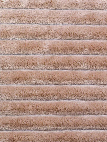 Плед 175*210 см, Велсофт - жаккард, Нежность (Пудра-страйп)