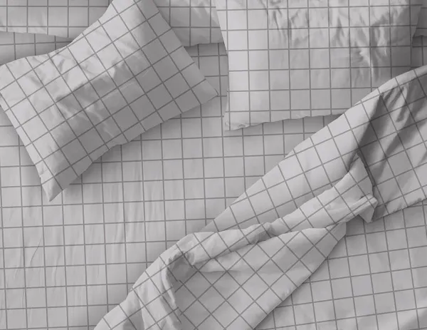 Простыня 1,5 спальная, бязь "Комфорт"(220) (Таттерсол, светло-серый)