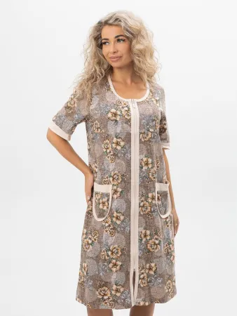 Халат женский, модель 124,трикотаж  (Фантазия)