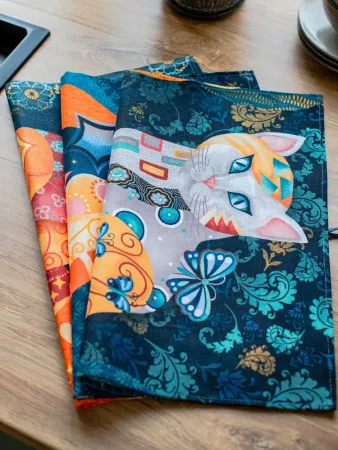 Комплект полотенец 48*60 см, 3 шт., рогожка (Лунный свет)