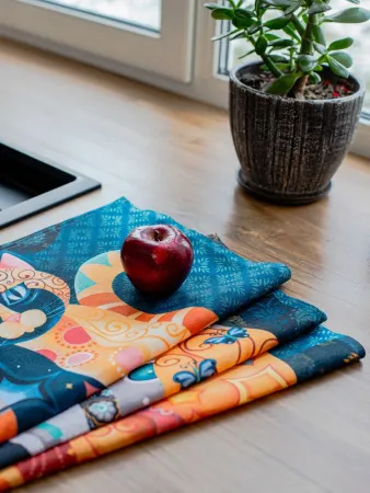 Комплект полотенец 48*60 см, 3 шт., рогожка (Лунный свет)