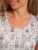 Сорочка ночная женская,мод. 450,трикотаж (Зайчата  )