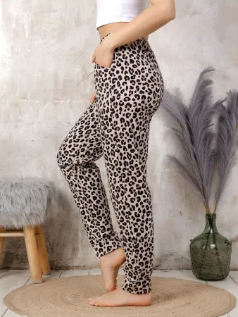 Брюки пижамные женские, модель 162, трикотаж (Лео)