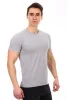 Футболка мужская, модель 214, трикотаж (Серый меланж)
