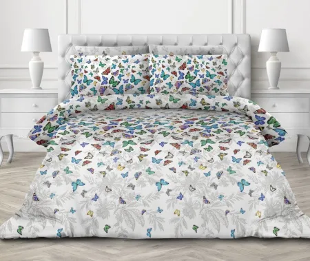 Простыня на резинке 120*200 см, бязь ГОСТ, борт 25 см (Бергамо)