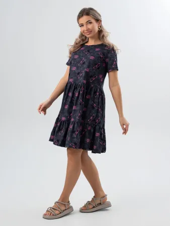 Платье женское, модель 174, трикотаж (Панды)