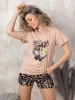Пижама женская, модель 146, трикотаж (Зебры)