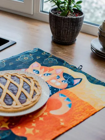 Комплект полотенец 48*60 см, 3 шт., рогожка (Лунный свет)