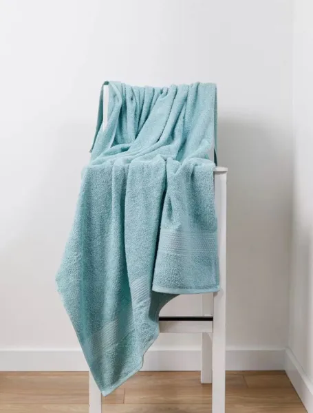 Махровое гладкокрашеное полотенце 70*140 см 460 г/м2 (Ментоловый)