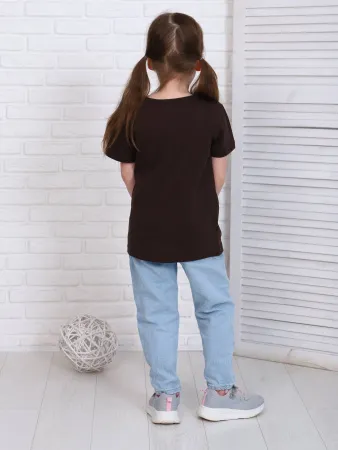 Футболка детская, модель 321, трикотаж (Шоколад )