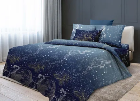 Комплект постельного белья Семейный, перкаль (Млечный путь)