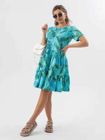 Платье женское, модель 174, трикотаж (Флора)