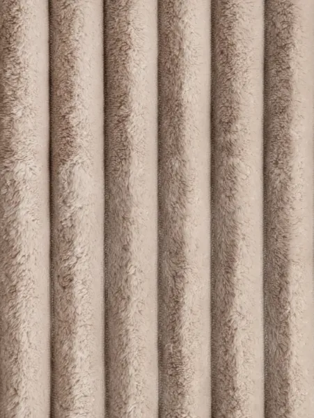 Плед 145*210 см, Велсофт - жаккард, Нежность (Бежевый-страйп)