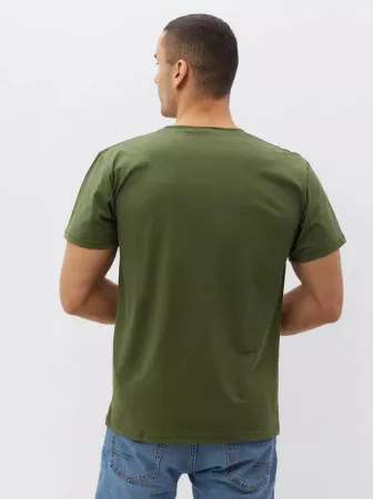 Футболка мужская, модель 214, трикотаж (Хаки)