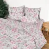 Комплект постельного белья Евромакси, перкаль (Пионовый сад)