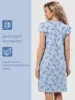 Сорочка ночная женская,мод. 426,трикотаж (Стрекоза, голубой)