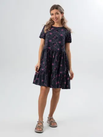 Платье женское, модель 174, трикотаж (Панды)