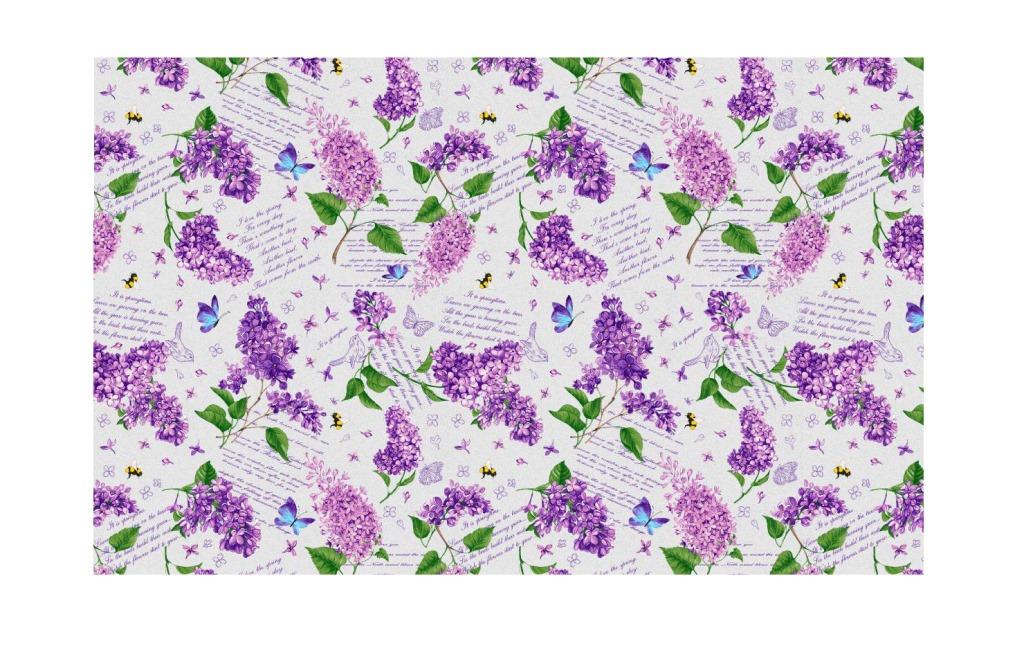 Скатерть 100*150 см, вафельная ткань (Сирень)