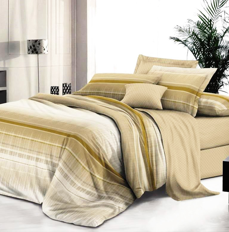 Комплект постельного белья 1,5-спальный, сатин "Престиж" (Темп)