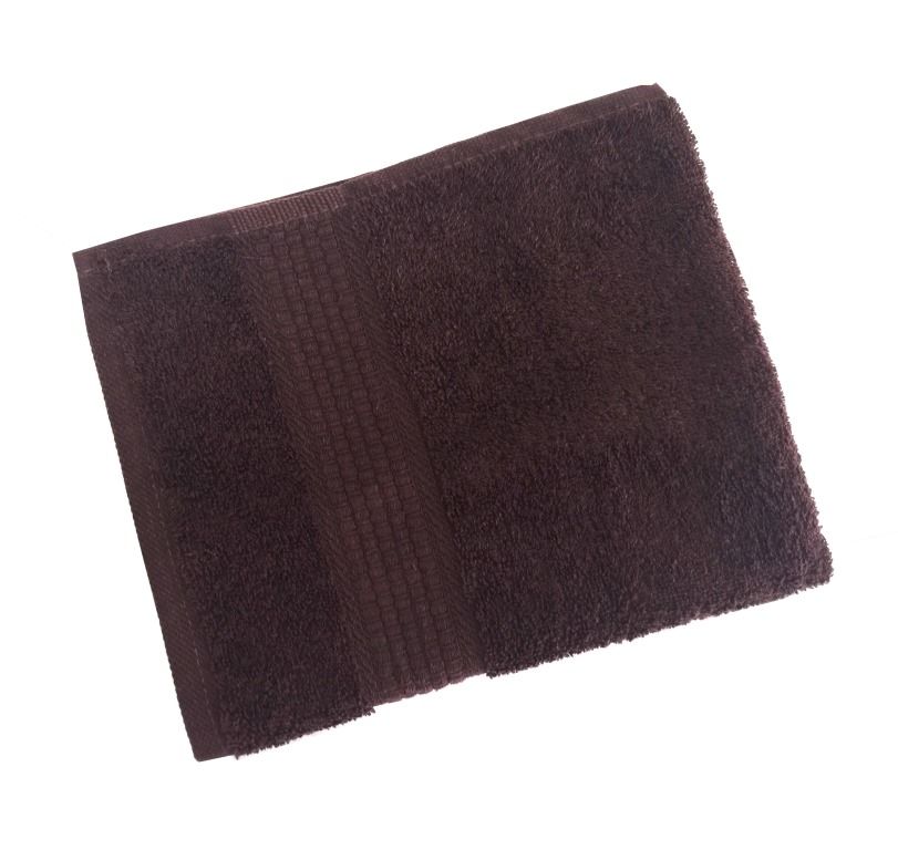 Махровое гладкокрашеное полотенце 50*90 см 460 г/м2 (Горький шоколад)