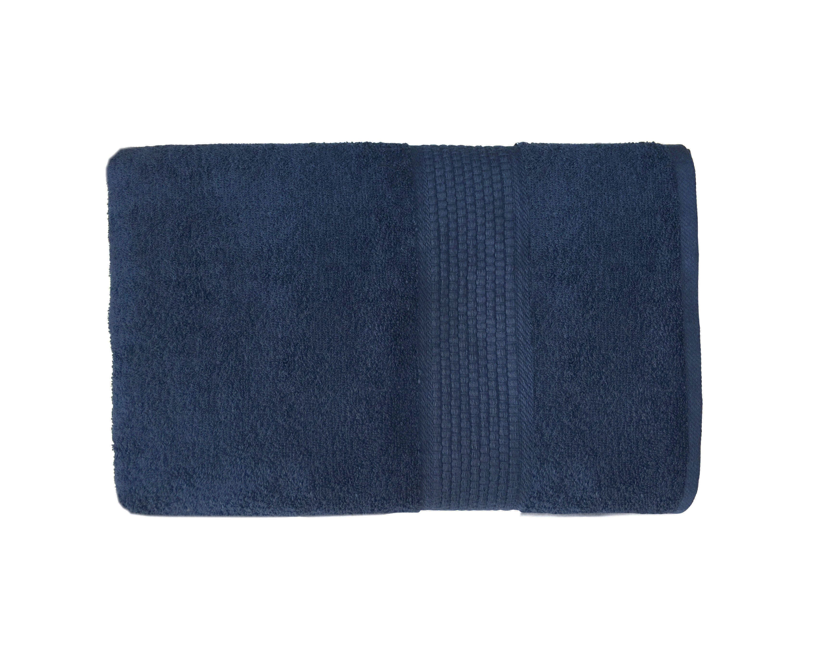 Махровое гладкокрашеное полотенце 100*150 см 400 г/м2 (Синий)