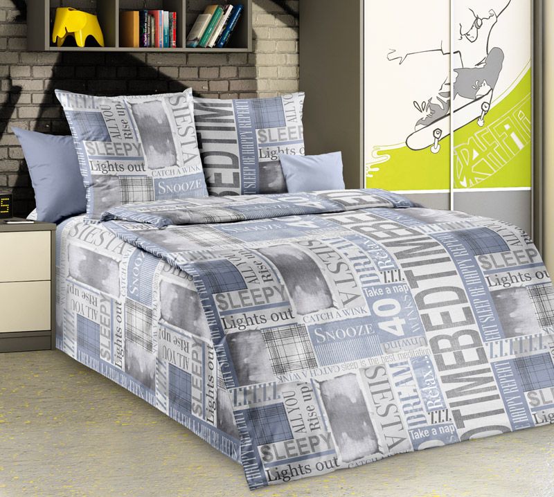 Комплект постельного белья 1,5-спальный, бязь 