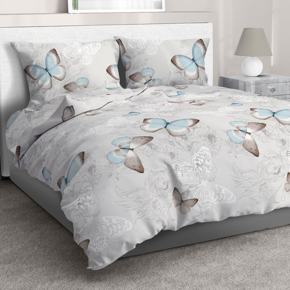 Пододеяльник Евростандарт, бязь ГОСТ (Лаверна, какао)