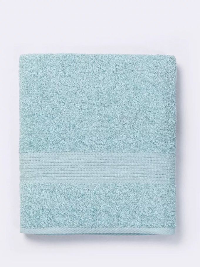 Махровое гладкокрашеное полотенце 70*140 см 460 г/м2 (Ментоловый)