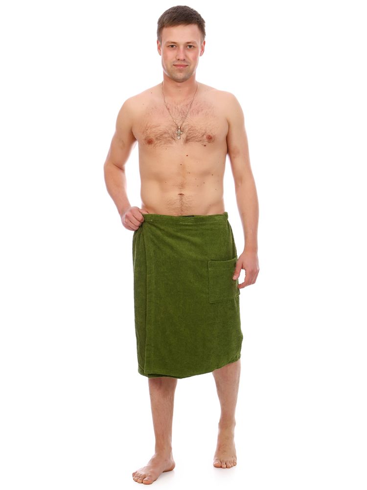 Килт мужской на липучке,100 % хлопок (Оливка)