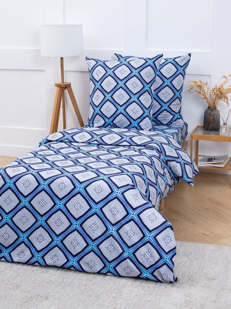 Простыня на резинке 090*200 см, бязь 