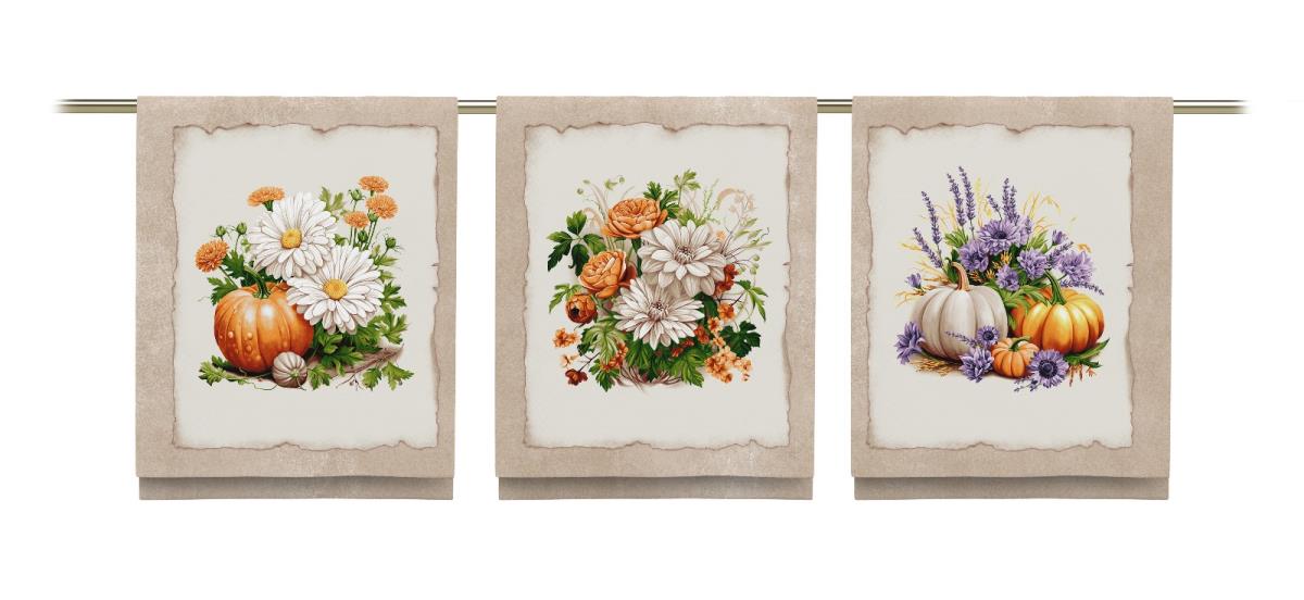 Комплект полотенец 48*60 см, 3 шт., рогожка (Винтажные открытки)