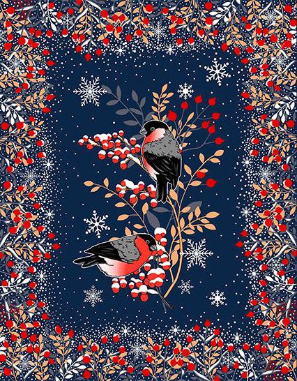 Комплект полотенец 48*60 см, 3 шт., рогожка (Колядки)