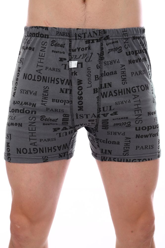 Трусы-боксеры, модель 212, трикотаж (Вояж, серый)