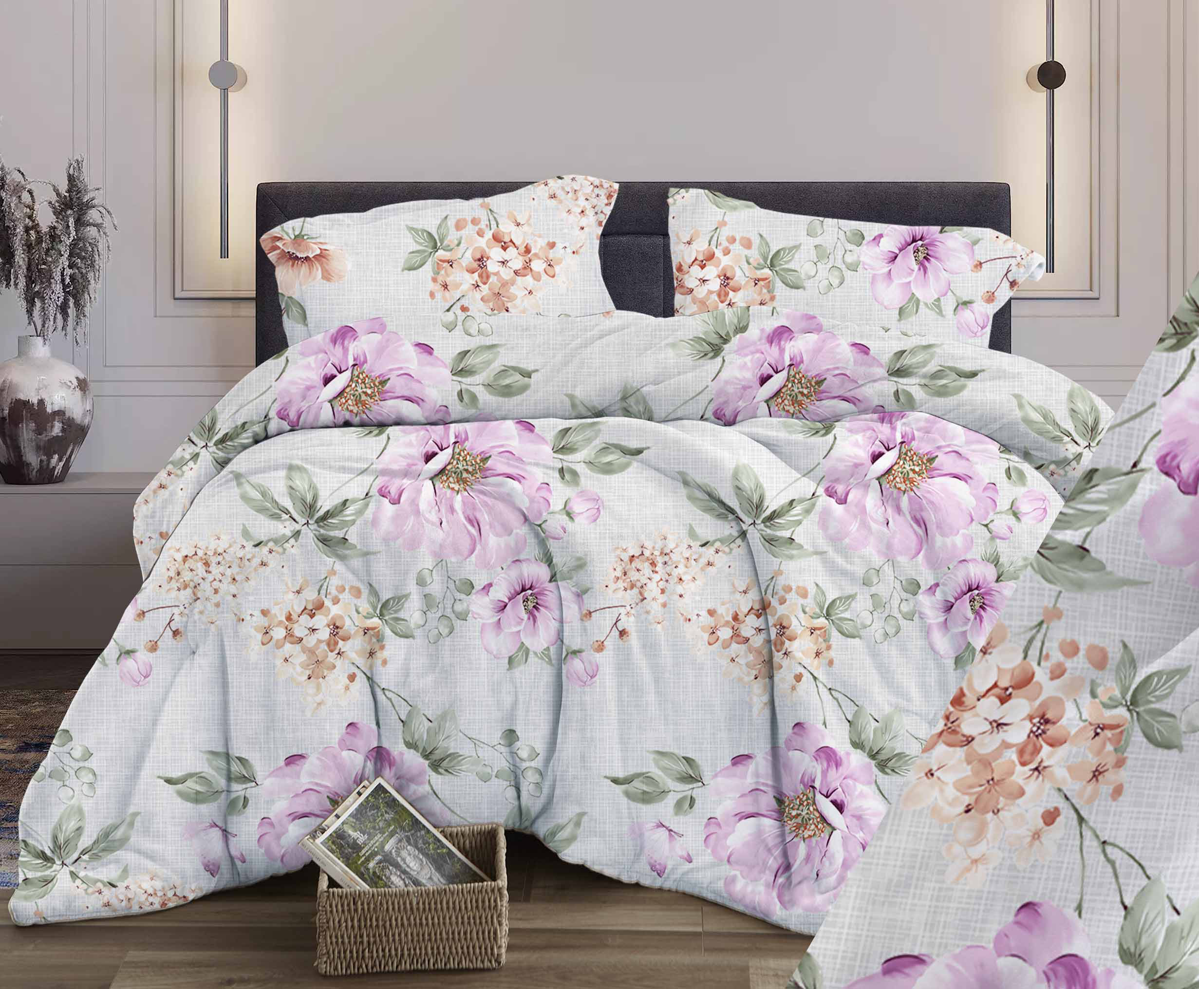 Простыня на резинке 200*200 см, бязь 