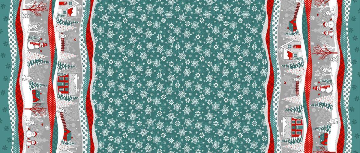 Рушник 50*150 см, рогожка, хлопок 100 % (Нарядная сказка)