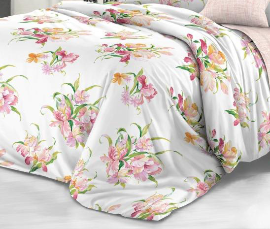 Пододеяльник Евро 200*220 см, сатин "Престиж" (Амелия (основа))