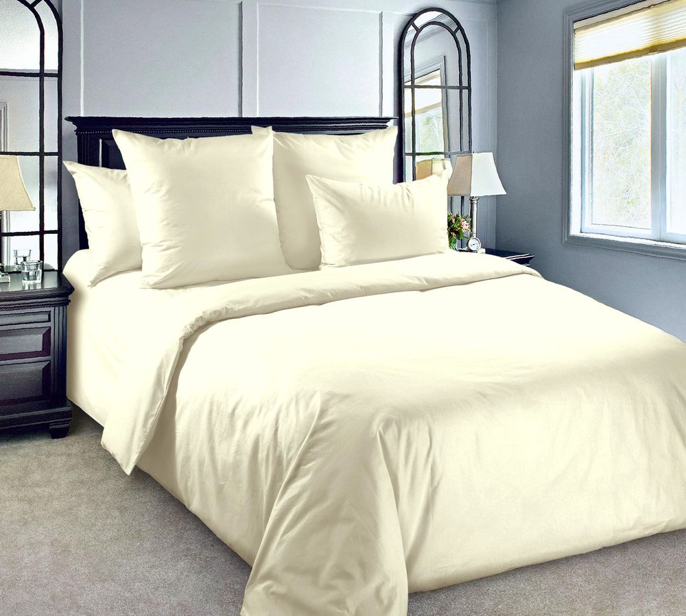 Комплект постельного белья Евростандарт, перкаль гладкокрашеный (Лазурный берег)