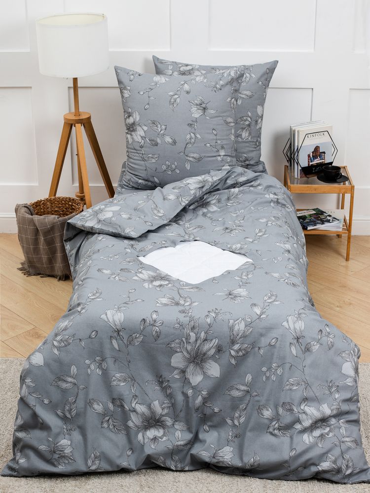 Пододеяльник 1,5-спальный, с вырезом "ромб", бязь "Комфорт" (Грация)