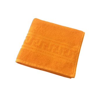 Махровое гладкокрашеное полотенце 70*140 см 380 г/м2 (Апельсиновый)