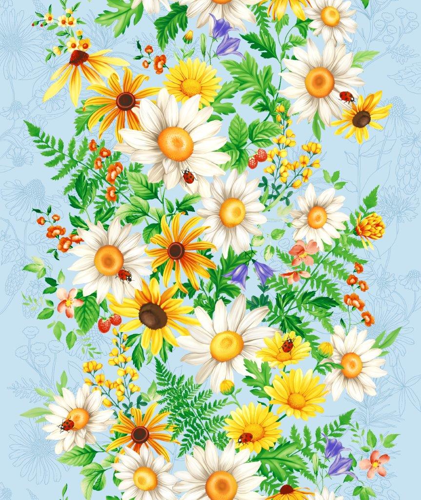 Полотенце 50*70 вафельное (Летний день)