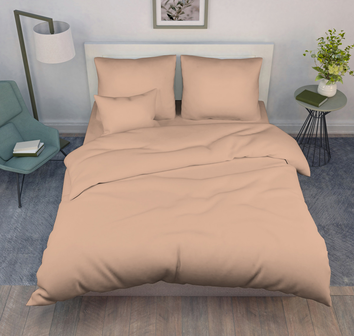 Пододеяльник 2-спальный, поплин гладкокрашеный (Парфэ)