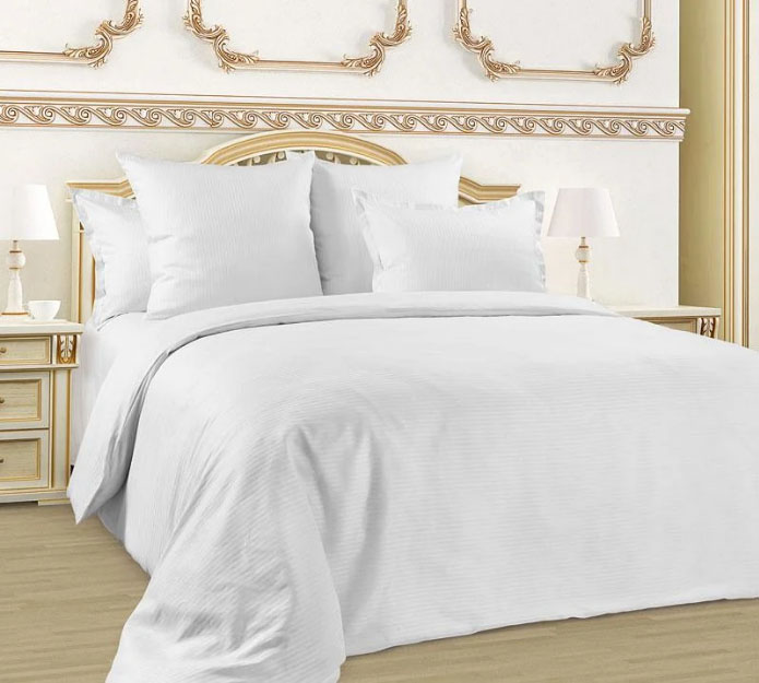 Наволочка 50*70 см, сатин-страйп, на клапане (Снежана)