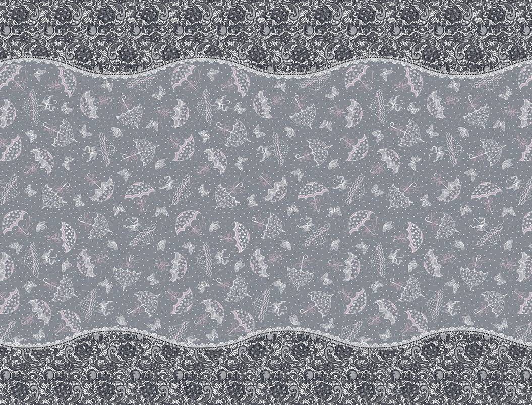 Скатерть 150*250 см, рогожка (Зонтики)