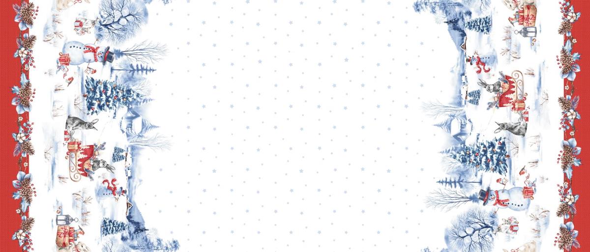 Рушник 50*150 см, рогожка, хлопок 100 % (Праздник)