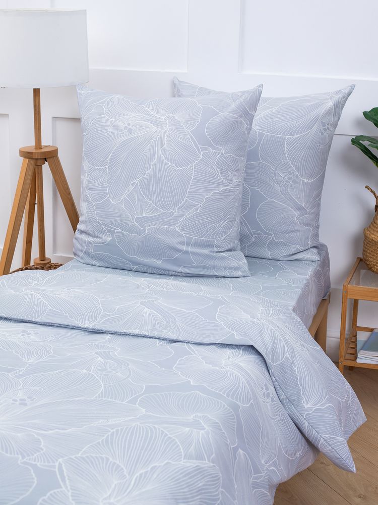 Наволочка 70*70 см, бязь "Комфорт" (Вернисаж, светло-серый)